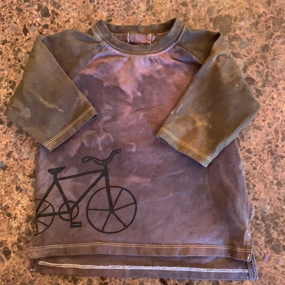 Miles Baby 18 Month 3/4 Sleeve Bicycle Tee Tie Dye